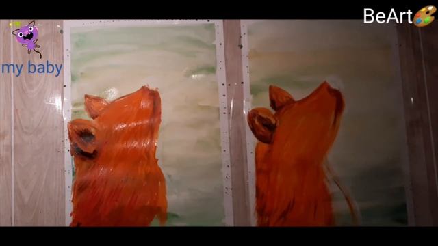 Лиса и Колобок. Детские рисунки смотреть онлайн