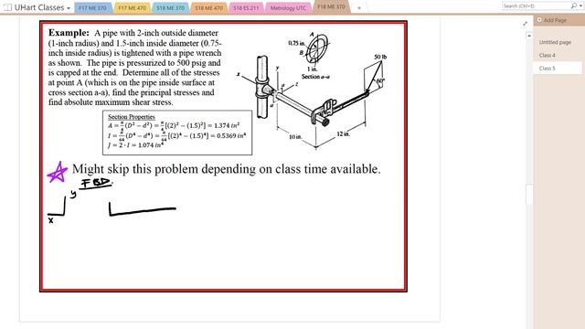 F18 Elements Of Mechanical Design (ME370) General 3-D Stress - Class 5