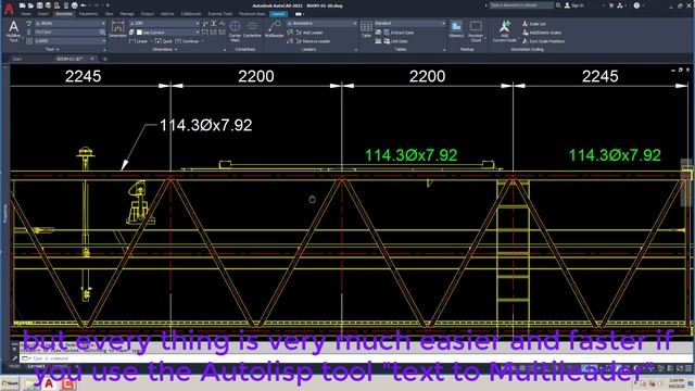 AUTOCAD -TEXT TO MULTILEADER смотреть онлайн