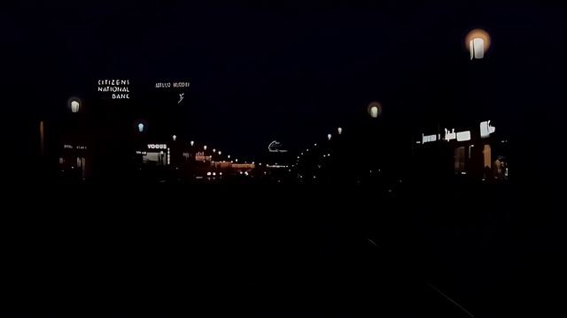 Los Angeles At Night 1940's In Color [60fps, Remastered] W Added Sound