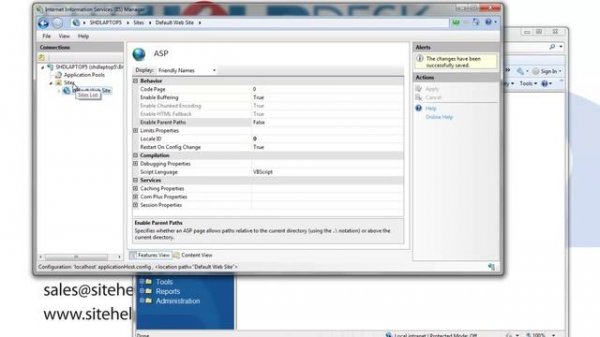 sitehelpdesk support - HTTP 500 error