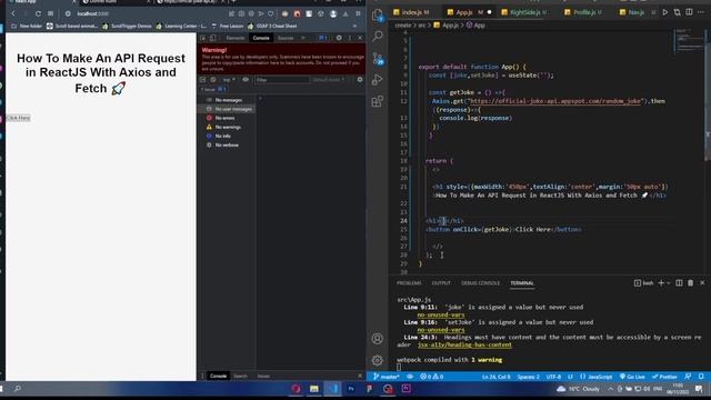 React JS Tutorial ? - How To Make An API Request in ReactJS With Axios and Fetch | #reactjs смотреть онлайн