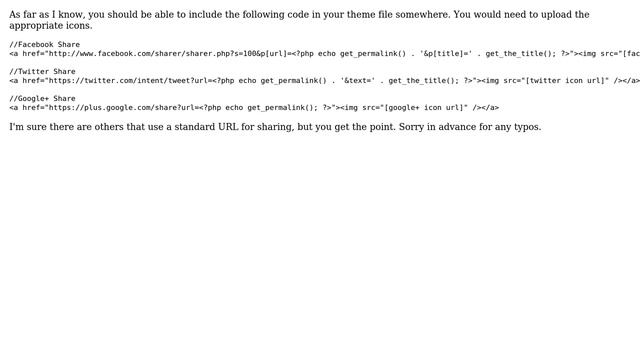 Wordpress: Share buttons on article footer (3 Solutions!!) смотреть онлайн