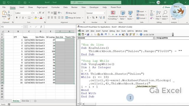 Vòng lặp trong VBA Excel смотреть онлайн