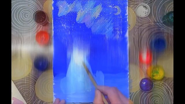 Полярный мишка.Рисуем гуашью для самых маленьких. смотреть онлайн
