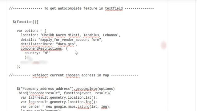 How to display address on map | fill address on moving a map смотреть онлайн