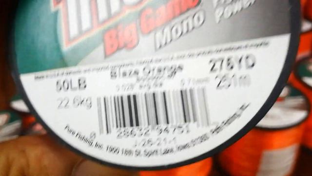 เอ็นเบริคเลย์ ไทลีน สีส้ม👍Berkley Trilene BigGame Mono. Orange