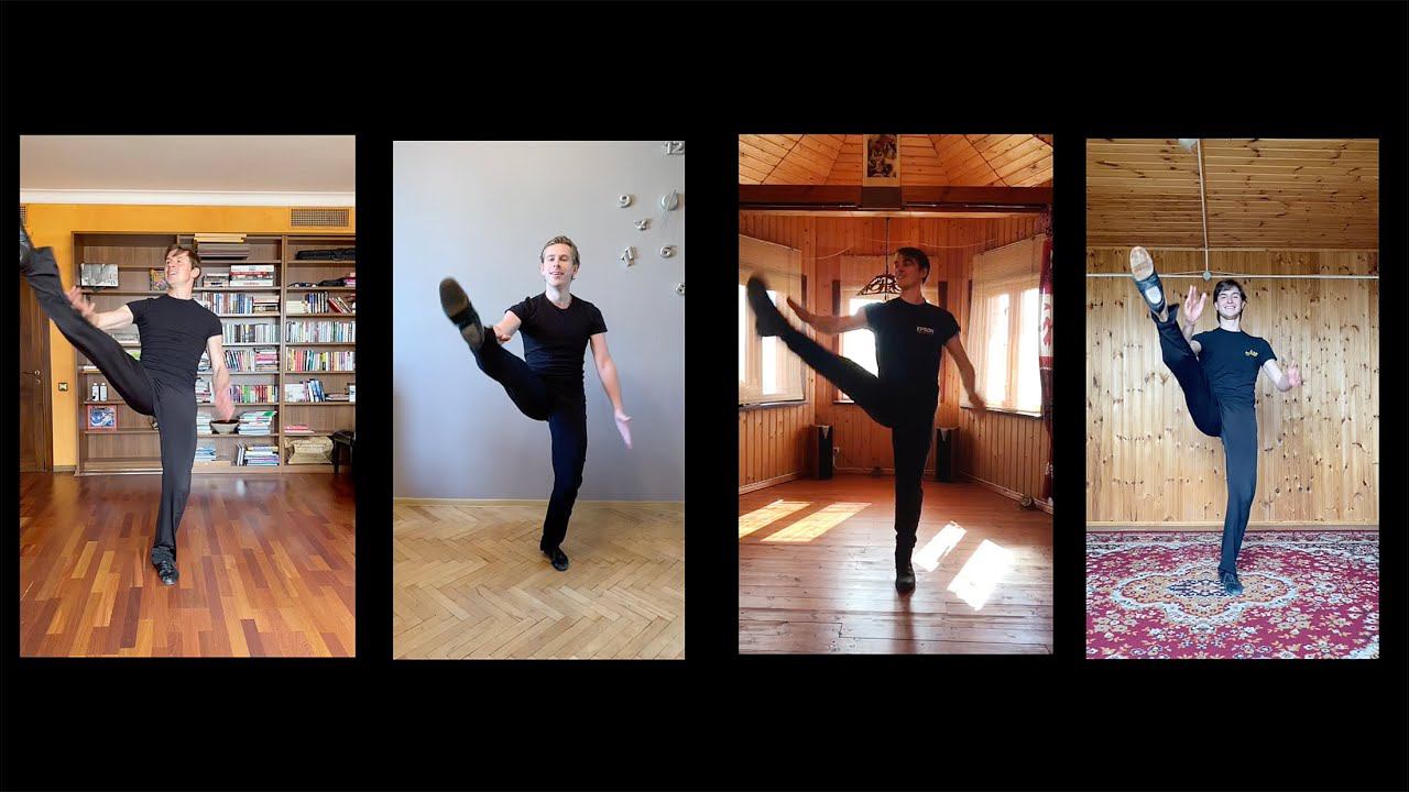 Репетиция венгерского танца "Понтозоо" в период самоизоляции. Балет Игоря Моисеева. смотреть онлайн