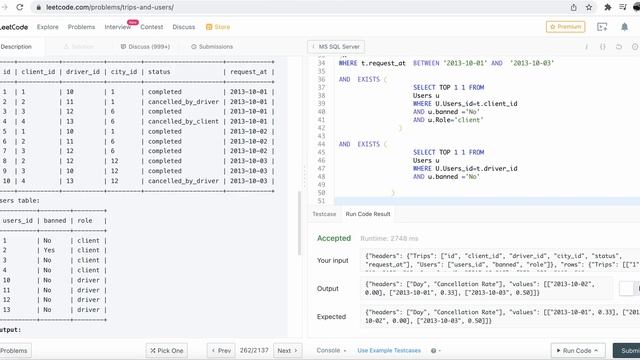 leetcode sql soru çözümü 4 (zor) #studywithme смотреть онлайн
