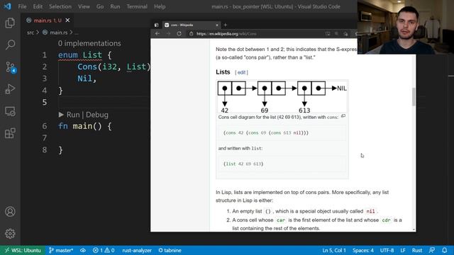 22. The Box Smart Pointer in Rust смотреть онлайн