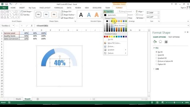 Half Circle KPI info graphic chart смотреть онлайн