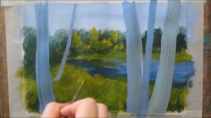 Видео урок Рисуем пейзаж с березами Гуашью #Dari Art
