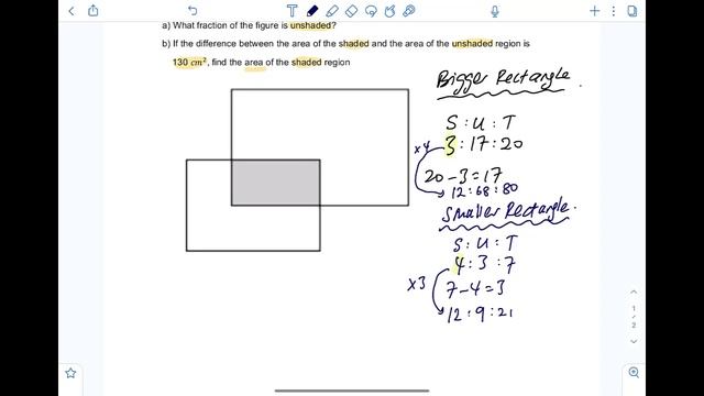 Area and Perimeter (Overlapping Rectangles) | Learn Problem Sums | PSLE MATHS PREP смотреть онлайн