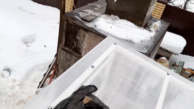Теплица. Монтаж сотового поликарбоната толщиной 10 мм. смотреть онлайн