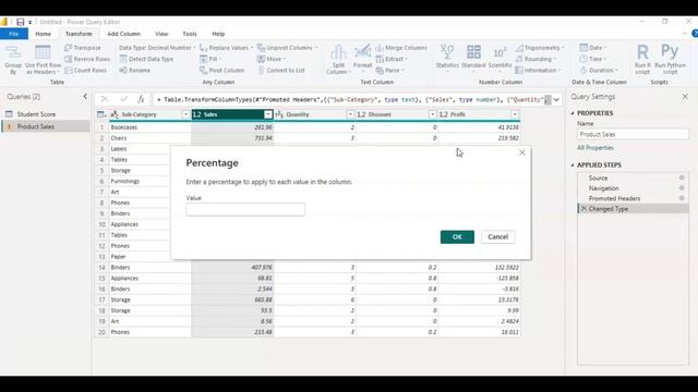 Power Query - Transform- Statistics, Standard, Scientific, Trigonometry, Rounding, Information смотреть онлайн