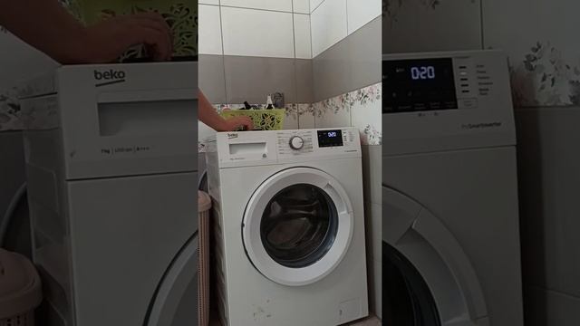 Beko WRE7612XWW2I. drum clean cycle with dishwasher tablets. daily quick 60°. смотреть онлайн