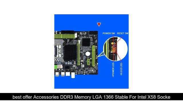 sale Accessories DDR3 Memory LGA 1366 Stable For Intel X58 Socket Replacement SATAII CPU Motherboar смотреть онлайн