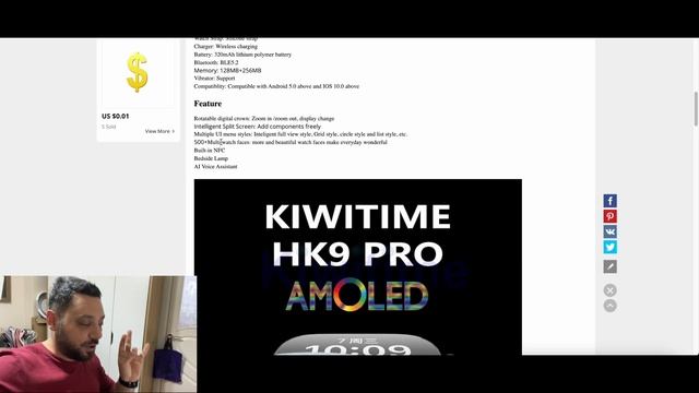 HK9 Pro AMOLED Screen Apple Watch 9 Clone - Watch 8 Series смотреть онлайн