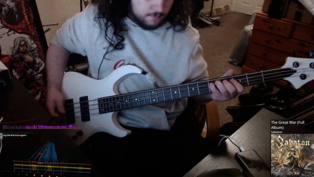 Sabaton - The Attack Of The Dead Men | Rocksmith 2014 Bass Cover (Tabs In Description)