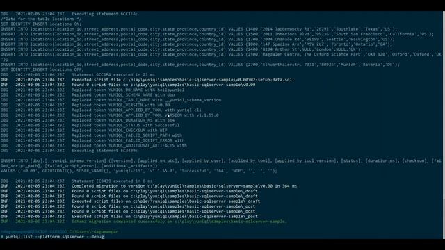 SqlServer repeatable database deployment and schema versioning with yuniql (Music track version) смотреть онлайн