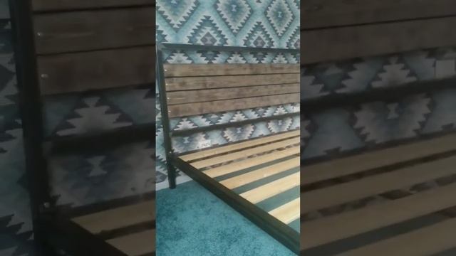 DiY Metal bed/Steel&Wood/loft/industrial style/ Металлическая кровать лофт своими руками смотреть онлайн