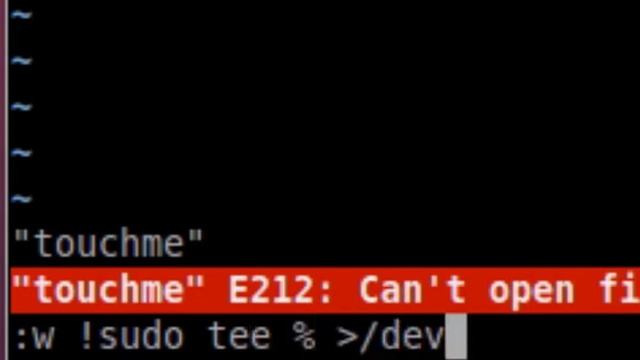 vi -- save file with root rights смотреть онлайн