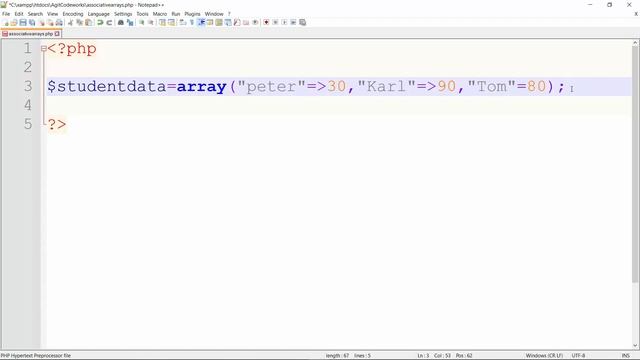 12 - Associative Arrays in PHP смотреть онлайн