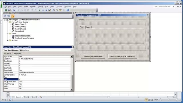 VBA Programming for Excel 2010 V4.12 - UserForm GUI - Left Top StartUpPosition Property смотреть онлайн