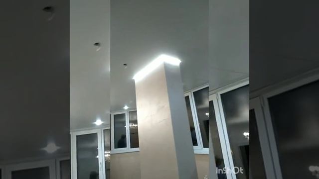 Монтаж потолочного покрытия с элементами освещения смотреть онлайн