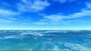 Футаж полет над морем