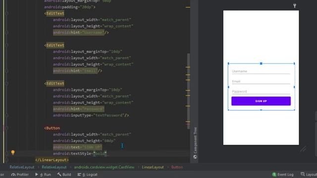 Relative Layout ||UI/UX Design||How to add semi-circled on top of cardview||Android Tutorial-2020 смотреть онлайн