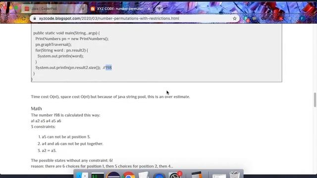 number permutations with constraints (solved with java programs and math) смотреть онлайн