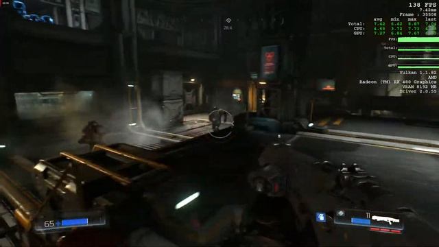 DOOM AMD Radeon RX 480, Intel Core i5 3570, 1080p Ultra Settings смотреть онлайн