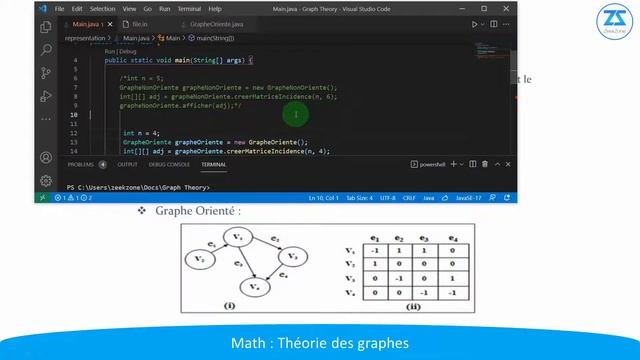 Théorie des graphes avec Java (Partie 8) : Matrice d'incidence d'un graphe orienté, Darija смотреть онлайн