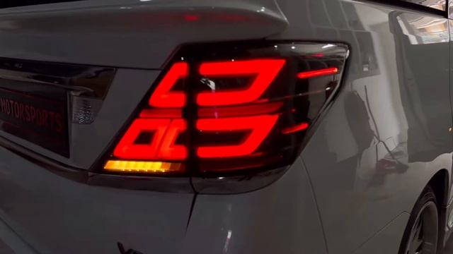 Toyota Vellfire alphard anh20 Light Bar led Tail lamp sequential signal 2008-2014 taillamp tailligh смотреть онлайн