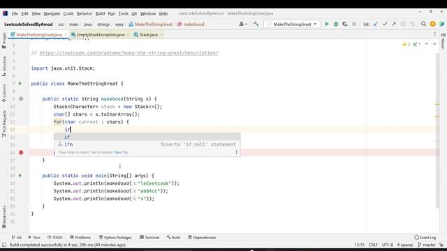 #2. LeetCode | Make The String Great | Java 11 | Easy | смотреть онлайн