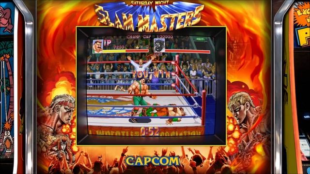 Saturday Night Slam Masters, realistic arcade bezel with the Mega Bezel Reflective Shader смотреть онлайн