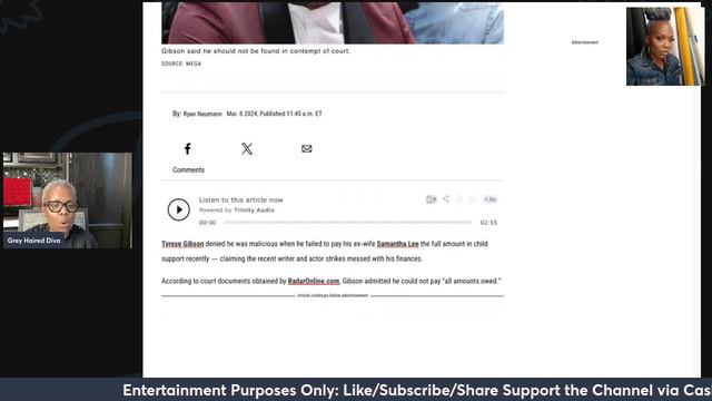 TYRESE GIBSON| I AIN'T GOT IT| Tells Judge he CAN'T pay child support| NO WORK| NO MONEY| #tyrese 🤯 смотреть онлайн