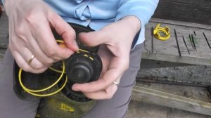 Как заправить леску в Триммер электрический Huter GET-400
