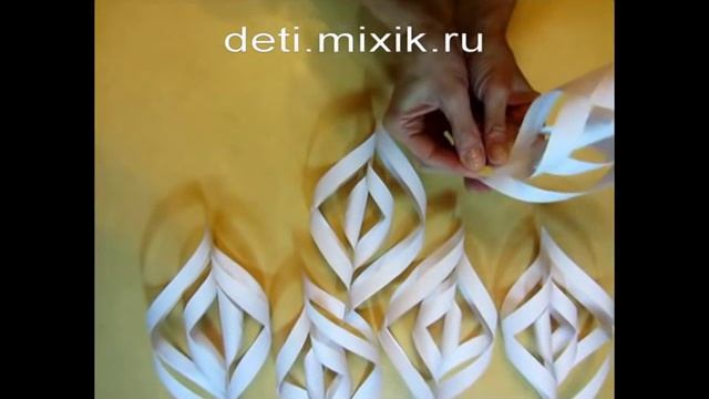 Объемная снежинка из бумаги своими руками. смотреть онлайн