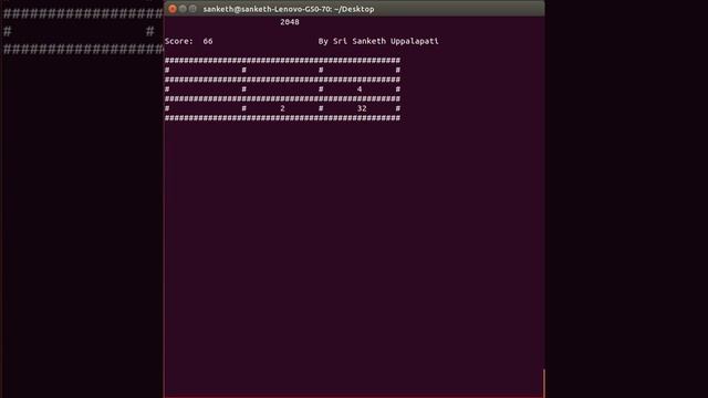 2048 on terminal: Playing my own games #1 смотреть онлайн