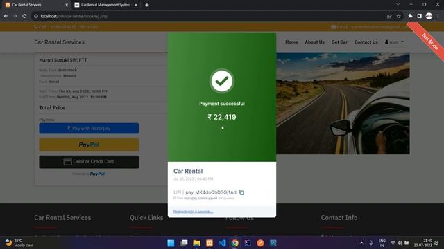 Car Rental Management System in PHP MySQL | Car Booking Project | PHP Project with Paypal, Razorpay смотреть онлайн