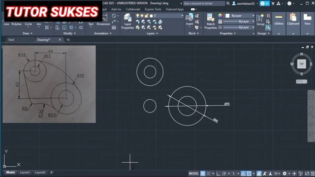 Belajar AUTOCAD 2 DIMENSI AUTOCAD 2021 ( Gambar 2 Dimensi ) смотреть онлайн