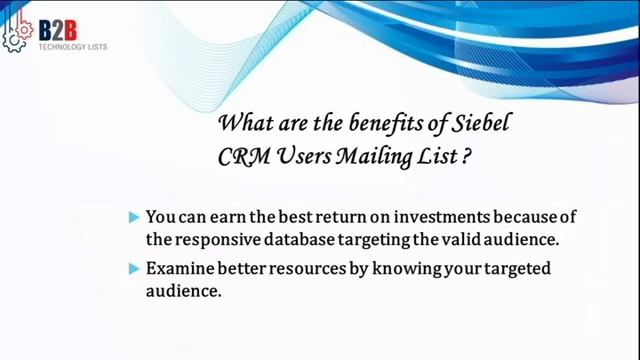 Top Siebel CRM Users List смотреть онлайн