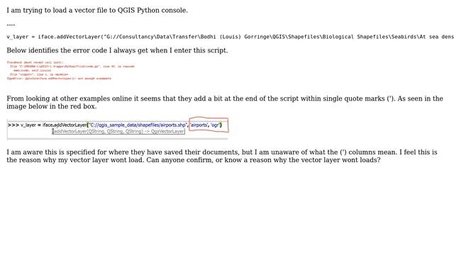 GIS: Loading vector layer in Python console? (2 Solutions!!) смотреть онлайн