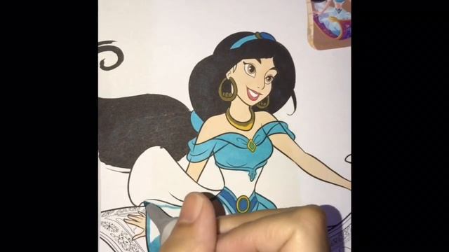 COLORING JASMINE AND HER MAGIC CARPET смотреть онлайн