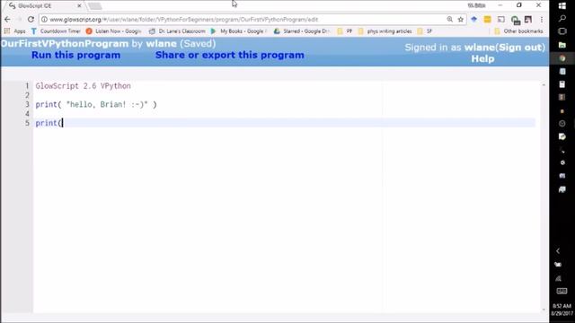 VPython for Beginners 1 - Using VPython as a Calculator смотреть онлайн