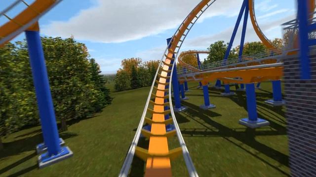 Rekoyle - First Coaster on Coaster Crazy - NoLimits 2 B&M Floorless Coaster смотреть онлайн