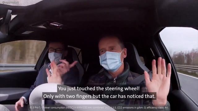 VW CEO tests the ID.3 Pro S with Travel Assist смотреть онлайн