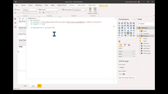 Using SVG in Power BI by Laura Graham-Brown смотреть онлайн